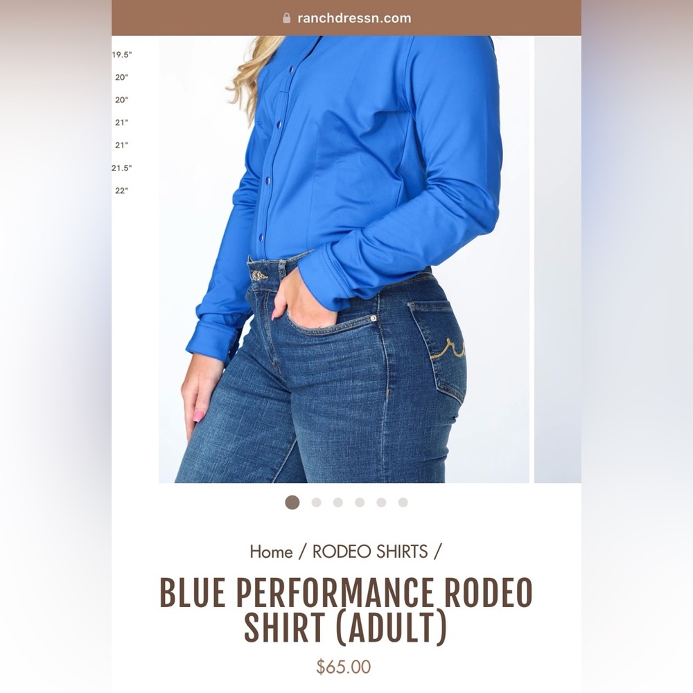 Ranchdressn performance rodeo shirt